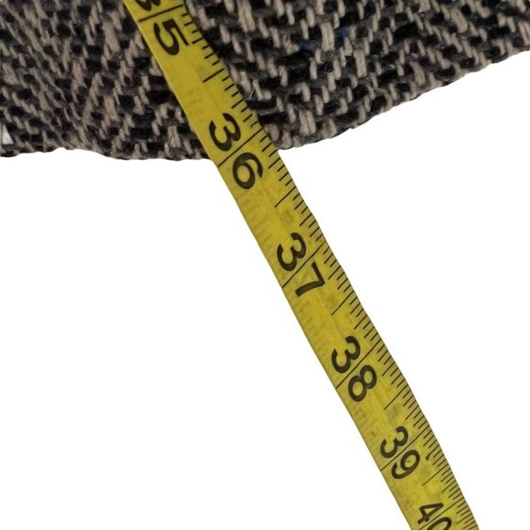 Vintage 80s Black Grey Wool Knit Blend Oversized Jacket 2XL - Picture 6 of 9